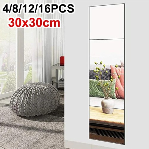 16pcs 30x30cm mirror tiles - mirror,