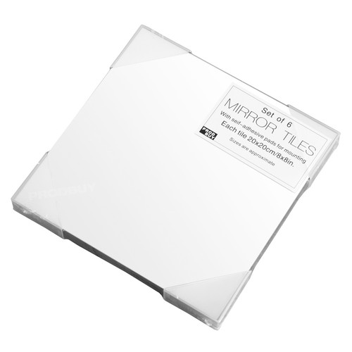 Set glass mirror tiles 20 - mirror,