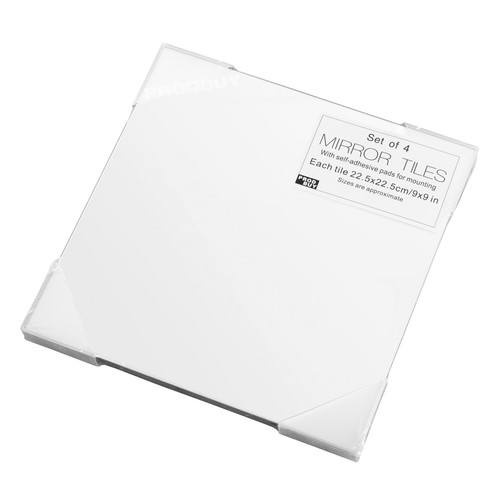 Set glass mirror tiles - glass,