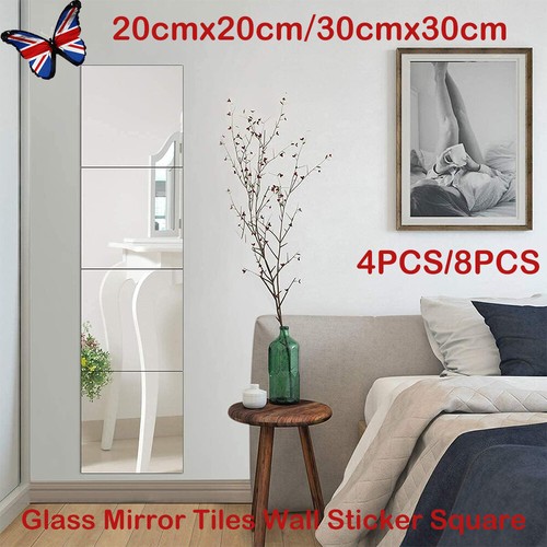 8pcs mirror tile wall - 4/8pcs,