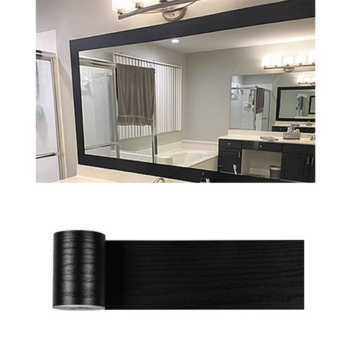 10m black wood - grain, mirror