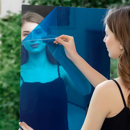 Large mirror wall sticker - mirror,