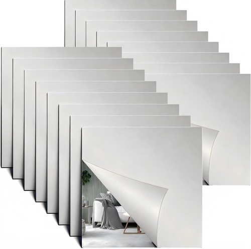 Flexible mirror tiles - 16, pcs