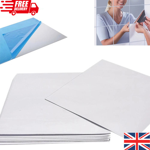 16x mirror tiles wall - tiles, sticker