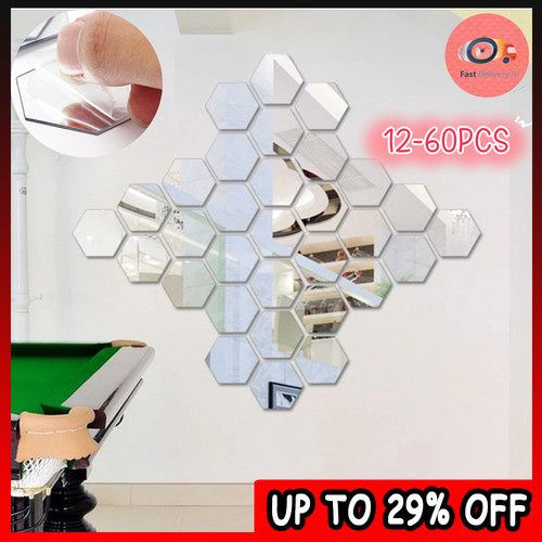 60x glass mirror tiles - glass, wall