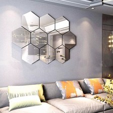 24X Acrylic Mirror Tiles Wall