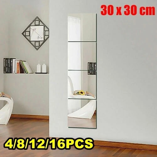 Large mirror tiles - mirror, wall