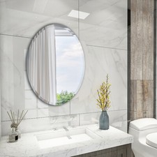 60cm Oval Wall Mirror Bathroom