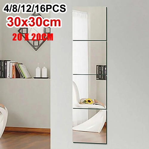 16pcs 30x30cm mirror tiles - mirror,
