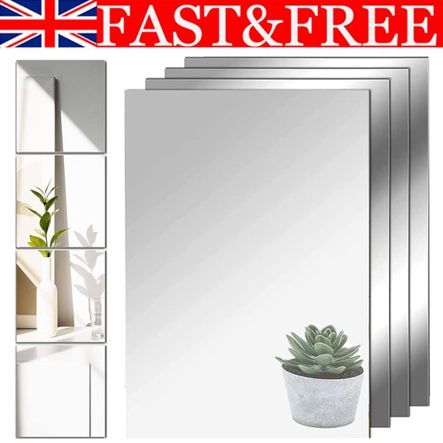 4pcs diy acrylic mirror tiles - 4pcs,