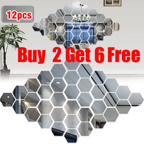 12x mirror tiles wall - 12x,