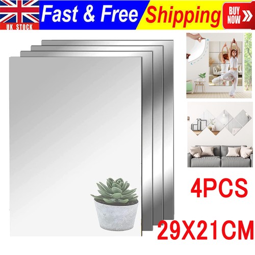 Mirror tiles wall sticker - mirror,