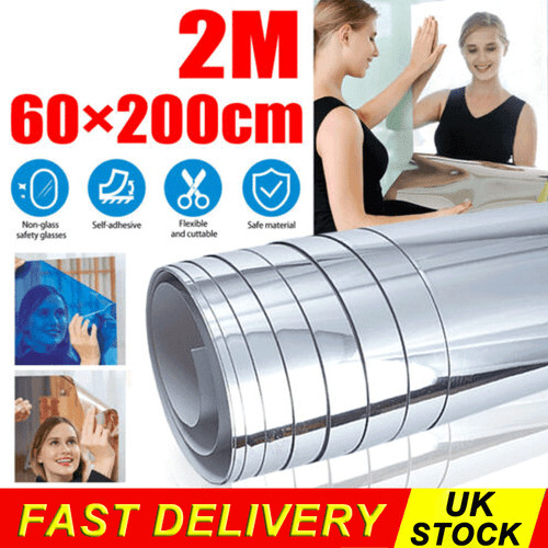 Large mirror wall sticker - 2m,